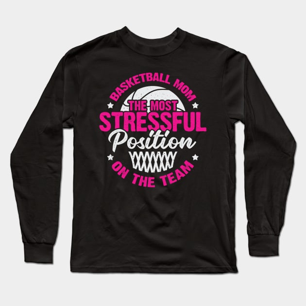 Basketball Mom Mother Gift Long Sleeve T-Shirt by Dolde08